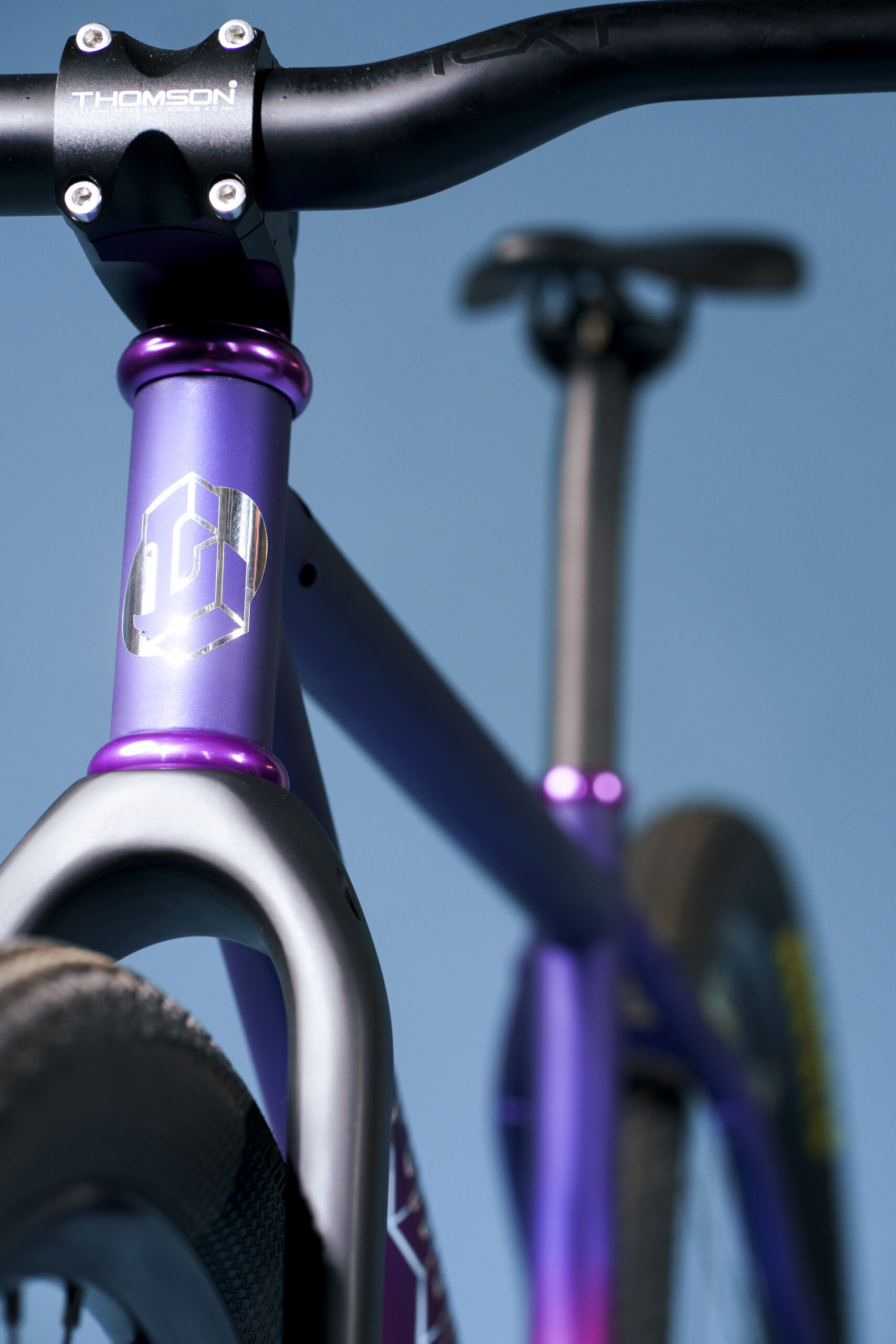 purple bike frame